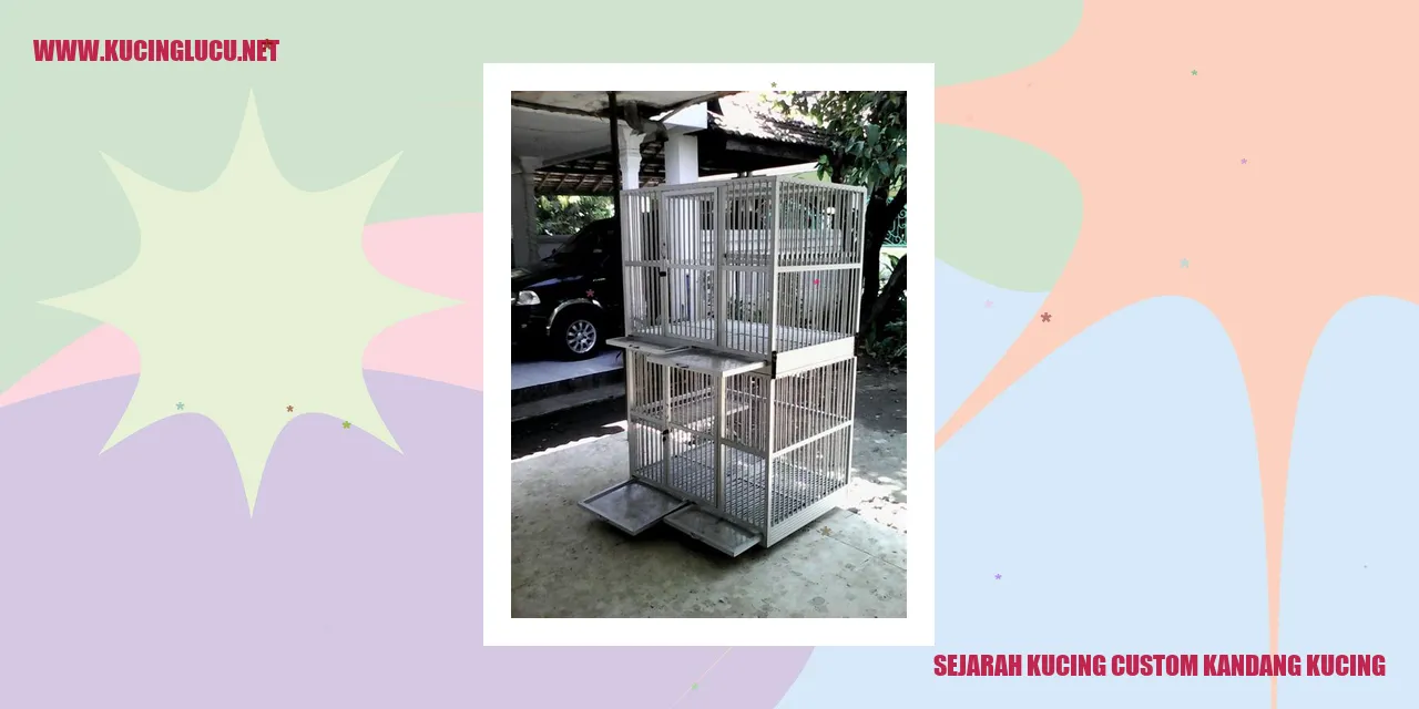 Sejarah Kucing Custom Kandang Kucing