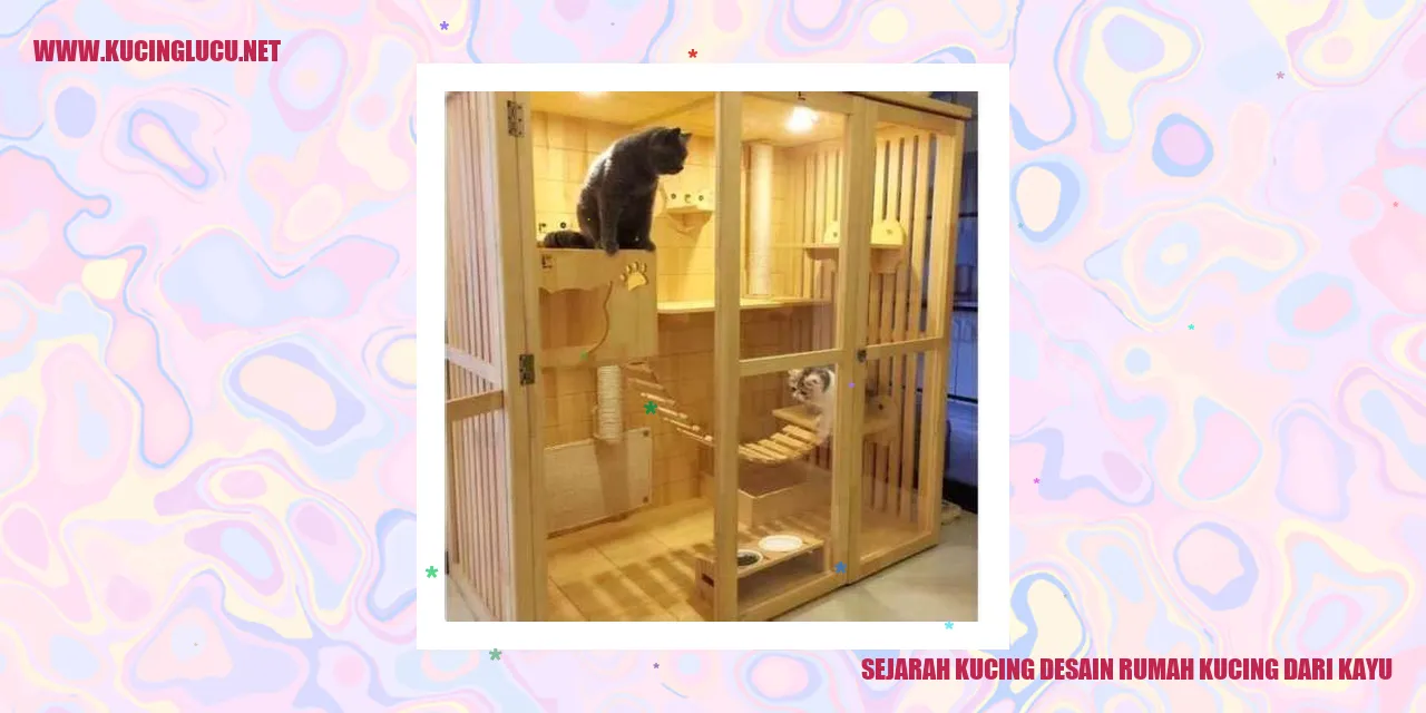 Rumah Kucing Berdesain Kayu