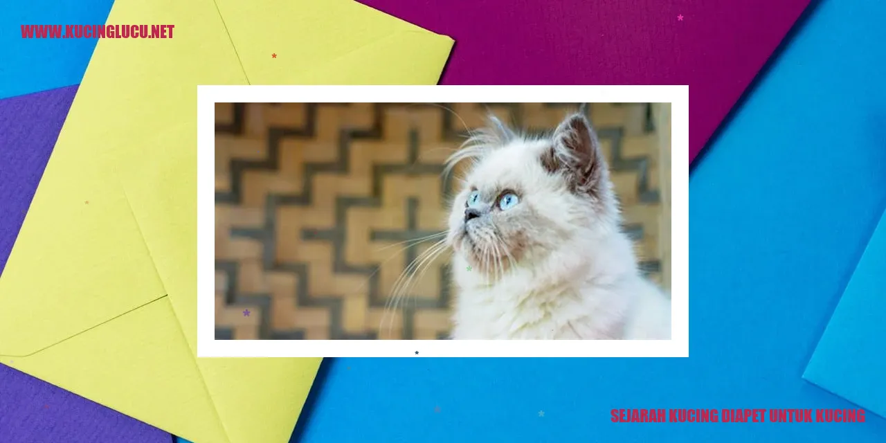 Sejarah Kucing diapet untuk kucing