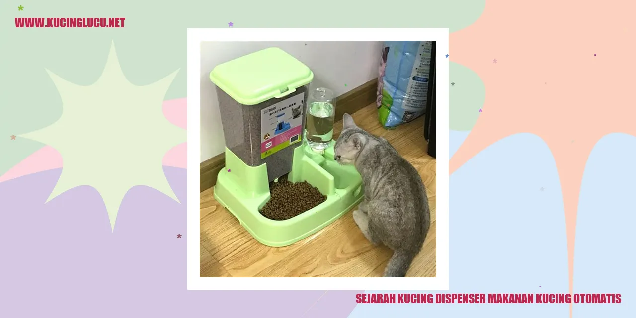 Sejarah Kucing Dispenser Makanan Kucing Otomatis