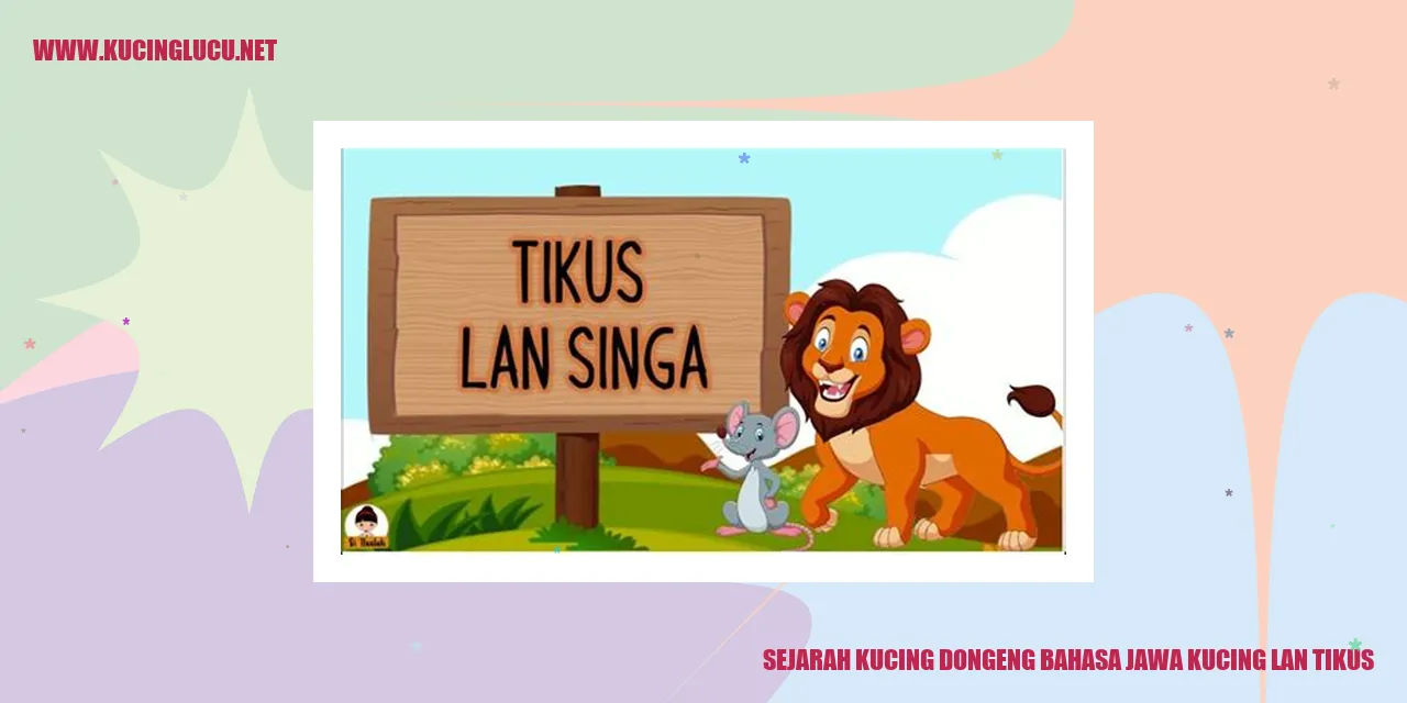 Ilustrasi kucing dan tikus