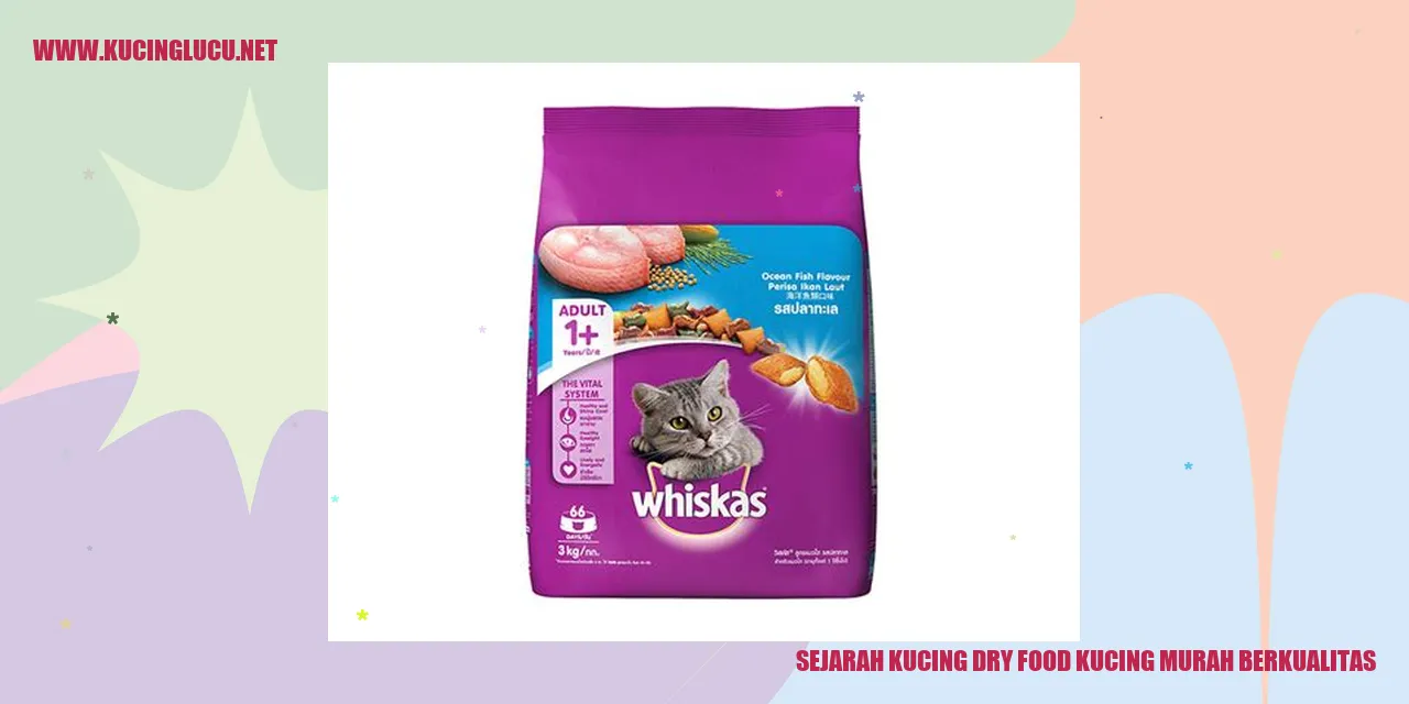 Sejarah Kucing Dry Food Kucing Murah Berkualitas