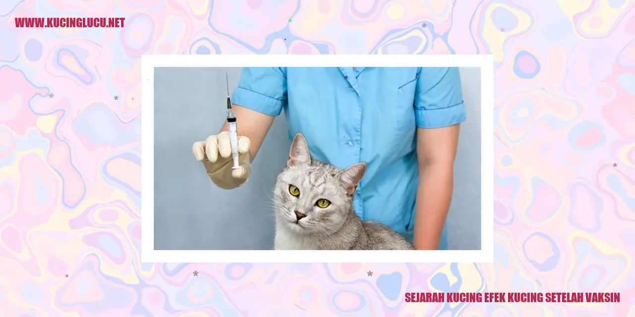 Sejarah Kucing efek kucing setelah vaksin