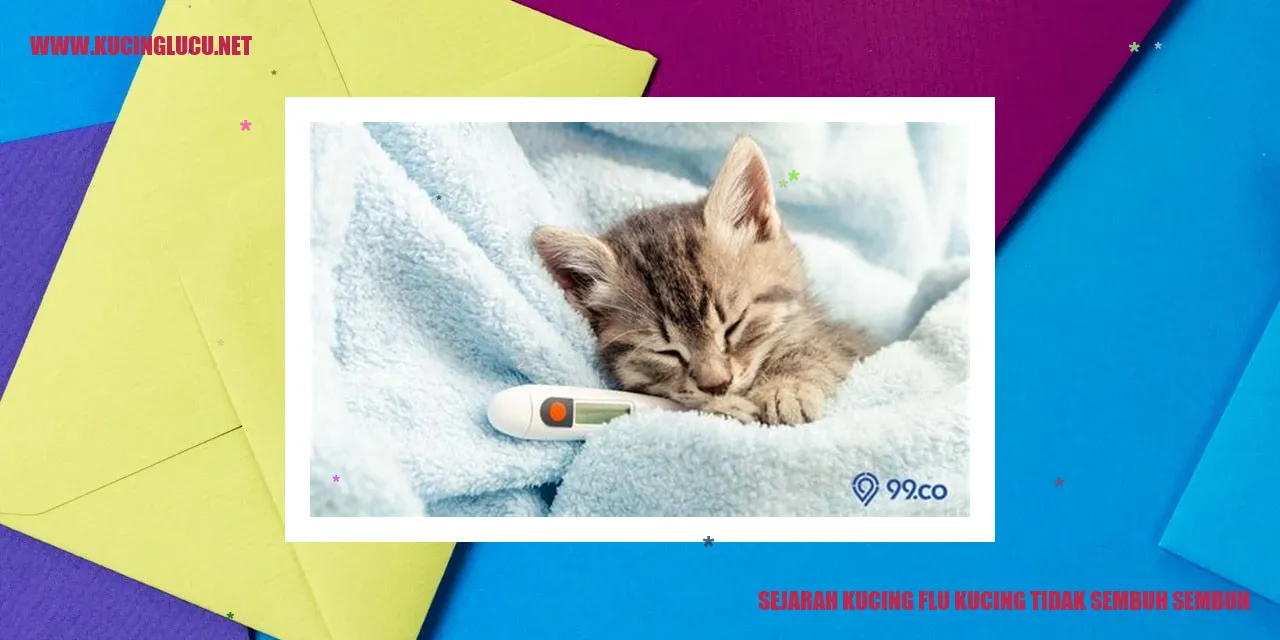 Gambar Sejarah Flu Kucing yang Tak Kunjung Sembuh