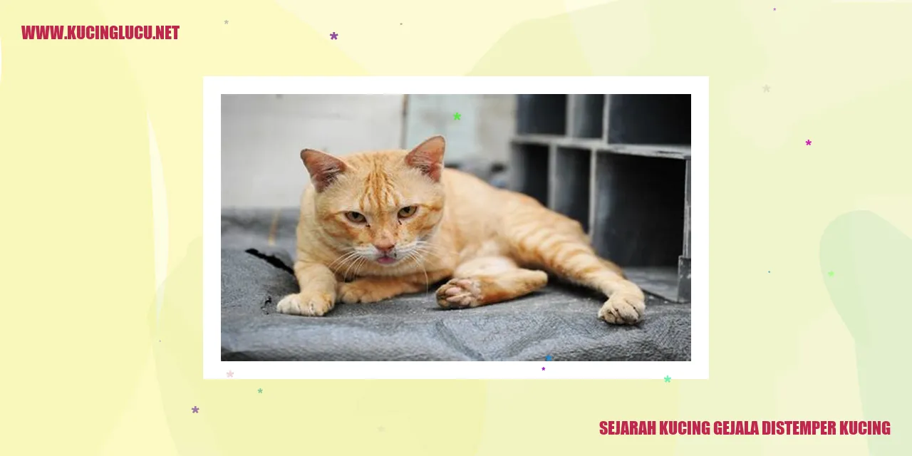 Ilustrasi Kucing yang Mengalami Gejala Distemper Kucing