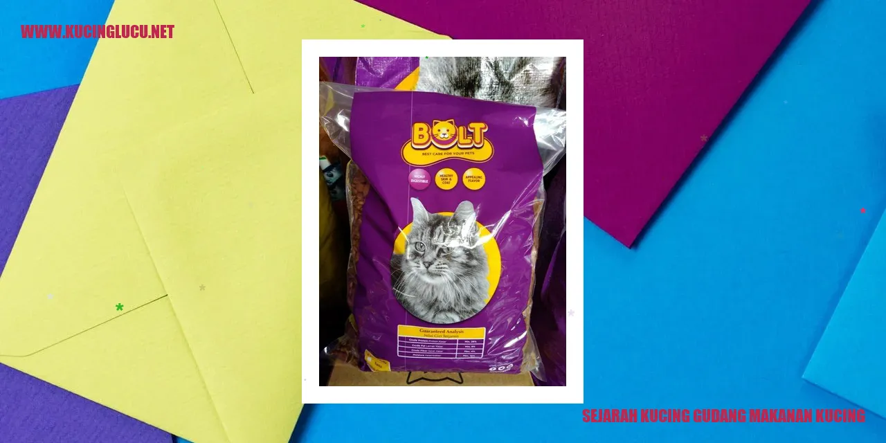 Sejarah Kucing Gudang Makanan Kucing