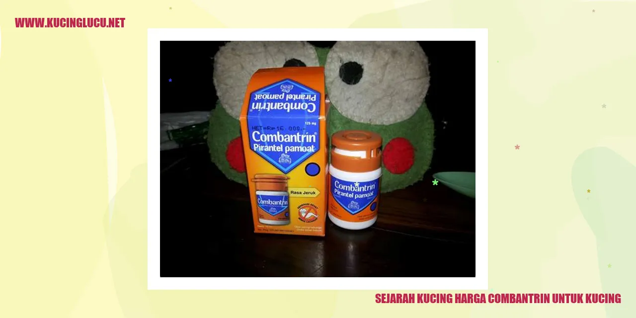 Sejarah Kucing harga combantrin untuk kucing