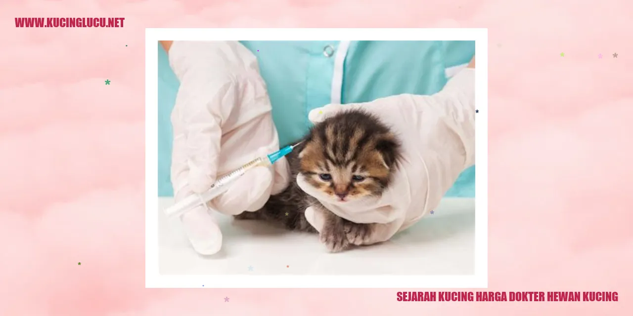 Sejarah Kucing dan Harga Dokter Hewan Kucing