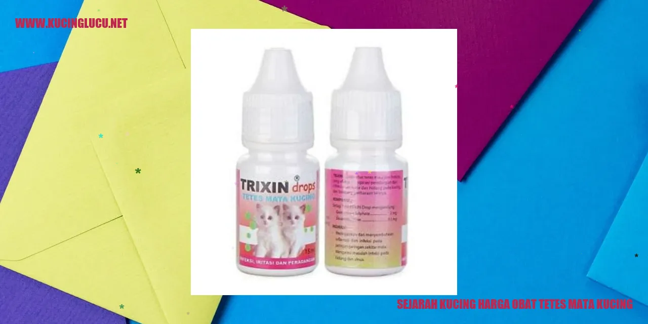 Gambar Kucing dan Obat Tetes Mata