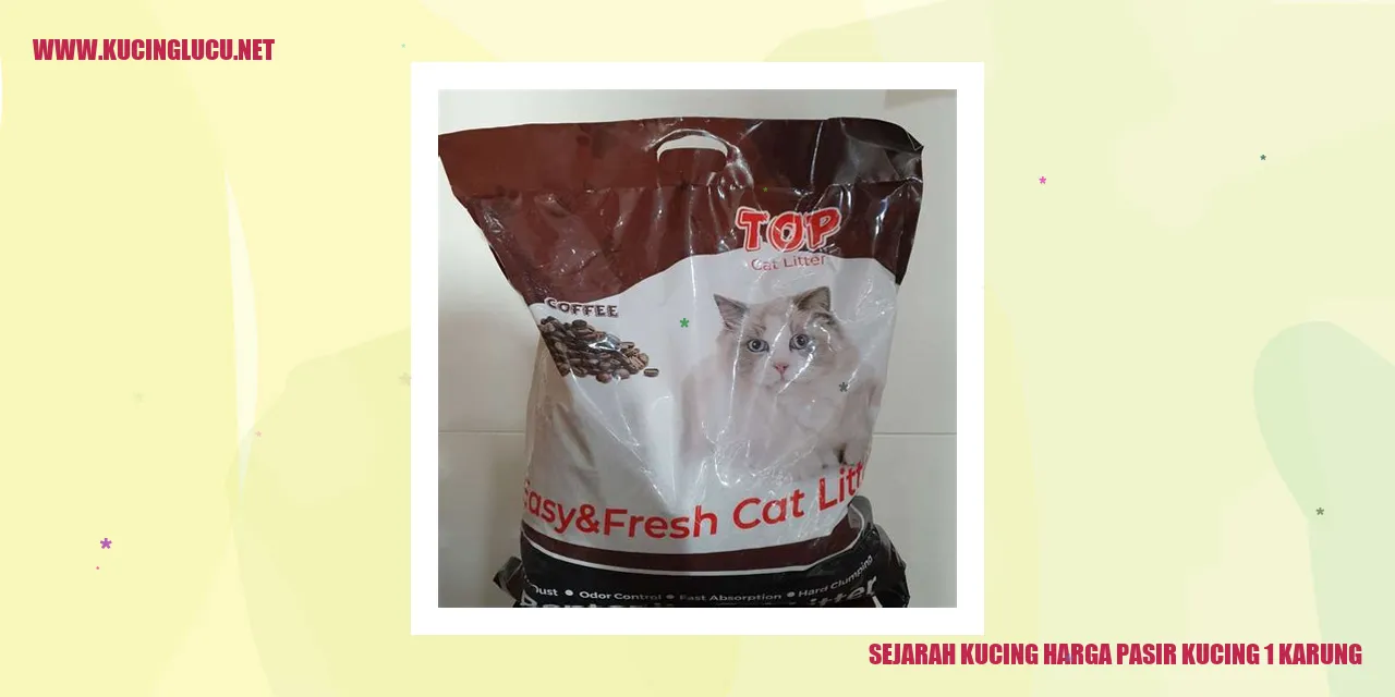 Sejarah Kucing dan Harga Pasir Kucing 1 Karung