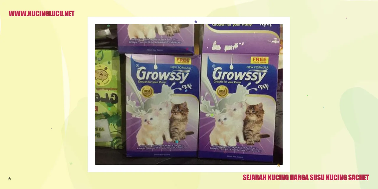 Sejarah Kucing Harga Susu Kucing Sachet