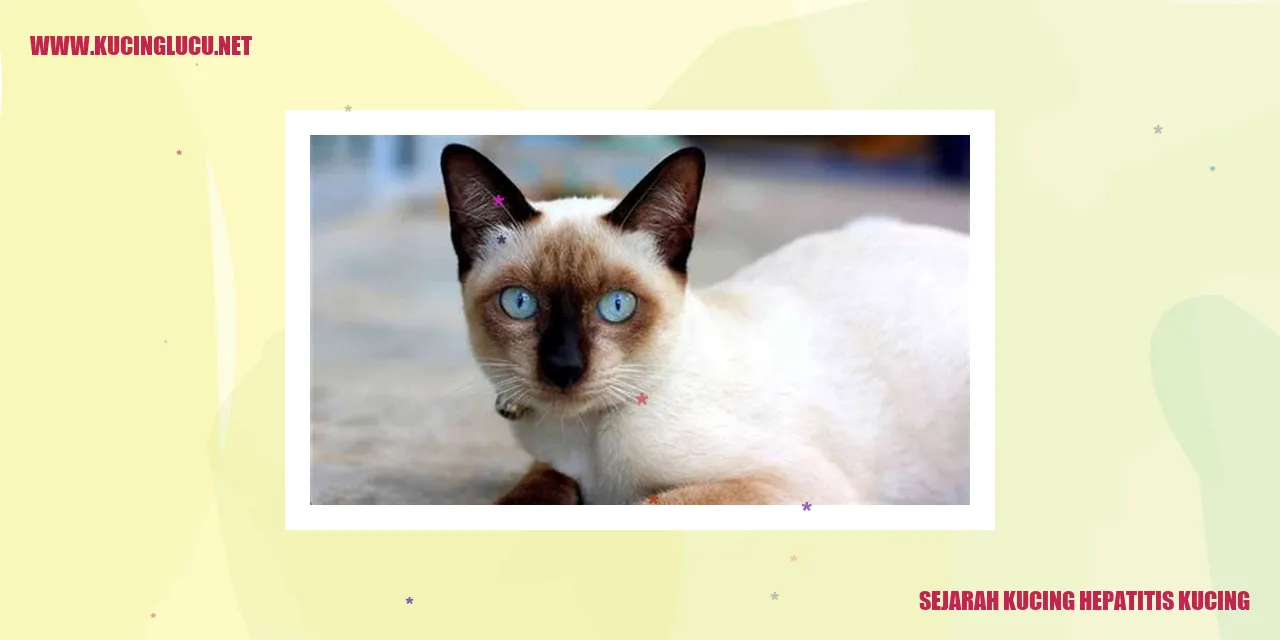 Sejarah Kucing Hepatitis Kucing