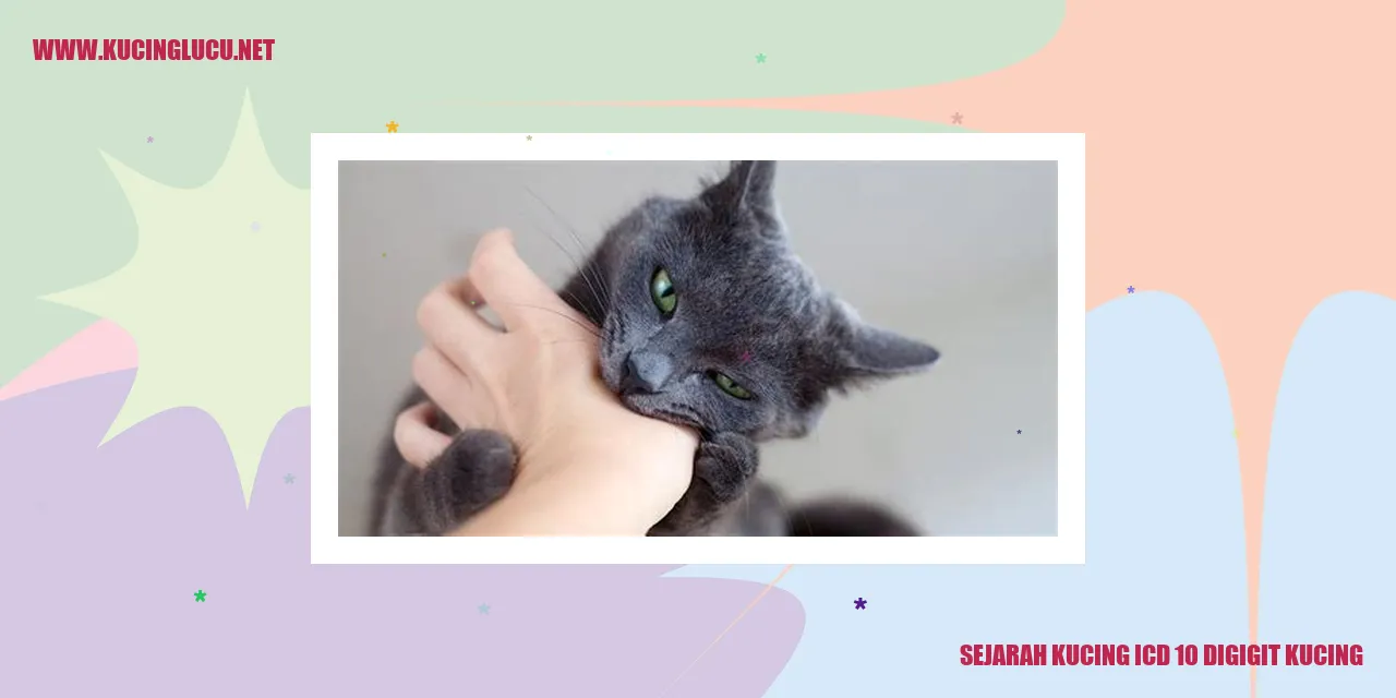 Sejarah Kucing ICD 10 Digigit Kucing