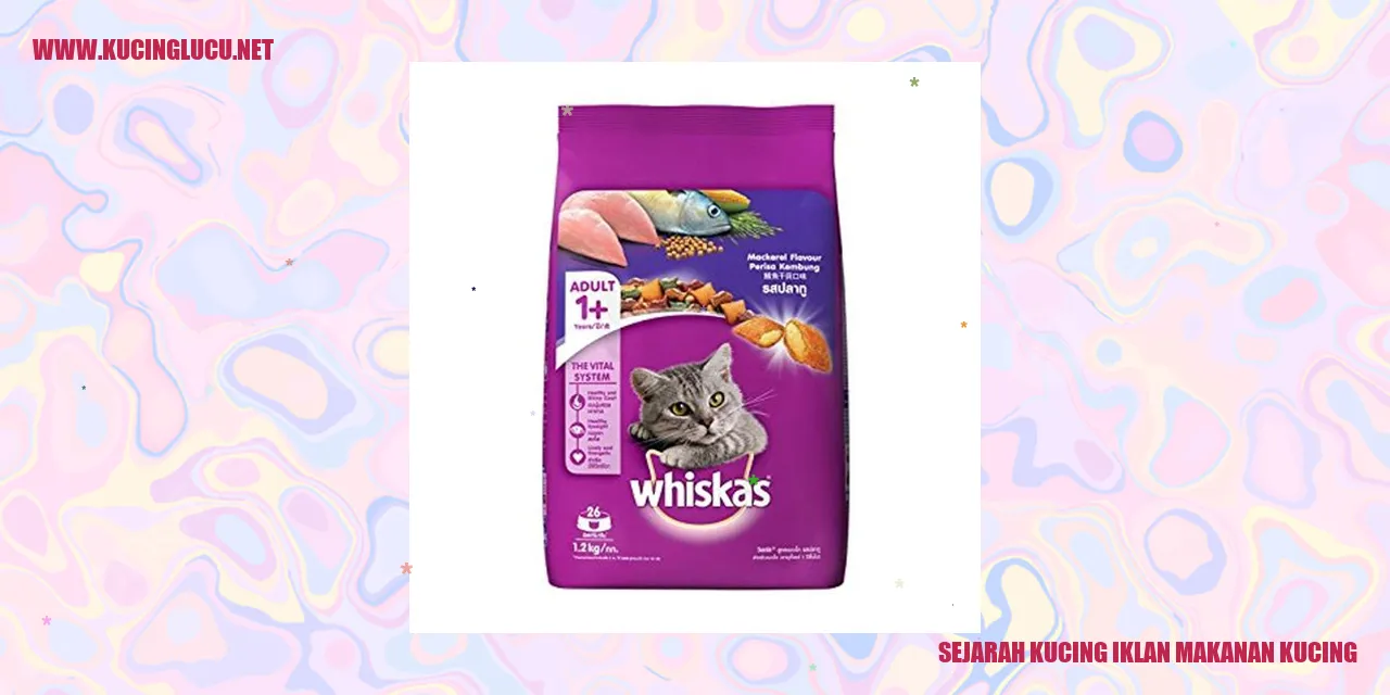 Sejarah Kucing iklan makanan kucing