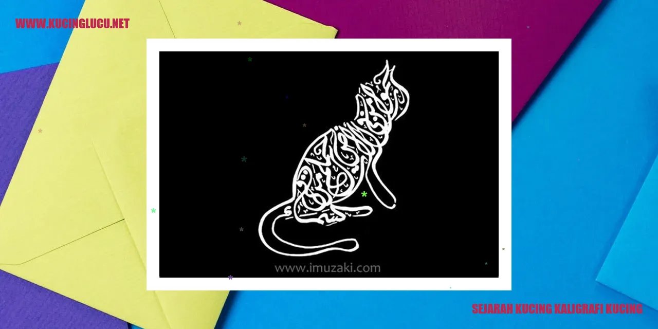 Ilustrasi Sejarah Kucing dalam Kaligrafi Kucing