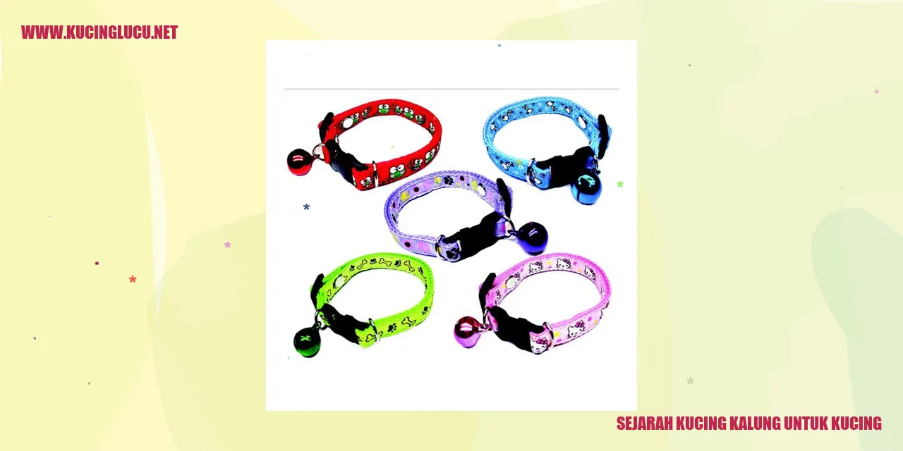 Sejarah Kucing Kalung untuk Kucing