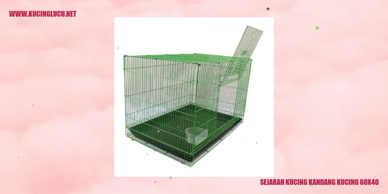 Sejarah Kucing Kandang Kucing 60x40