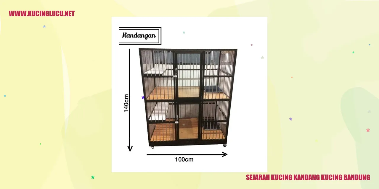 Sejarah Kucing Kandang Kucing Bandung