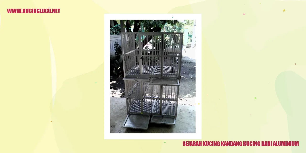 Sejarah Kucing Kandang Kucing dari Aluminium