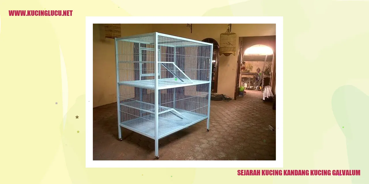 Sejarah Kucing Kandang Kucing Galvalum