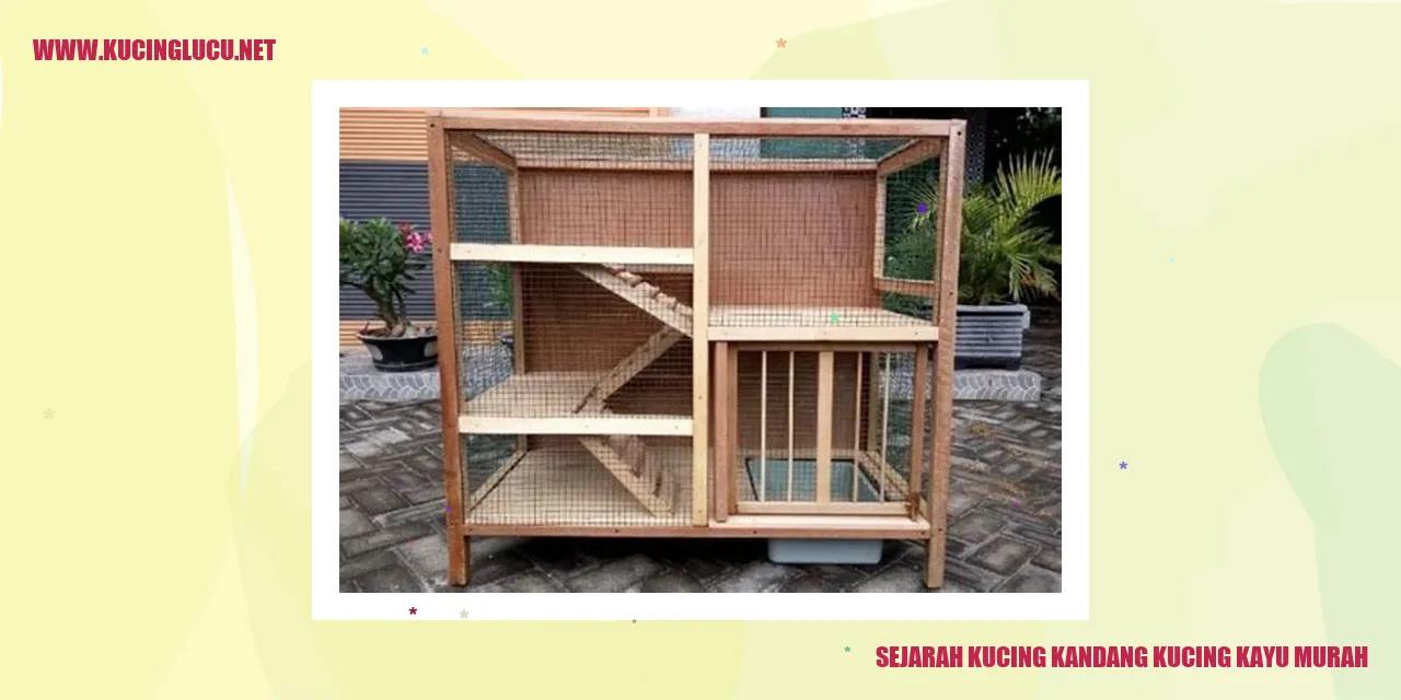 Sejarah Kucing Kandang Kucing Kayu Murah