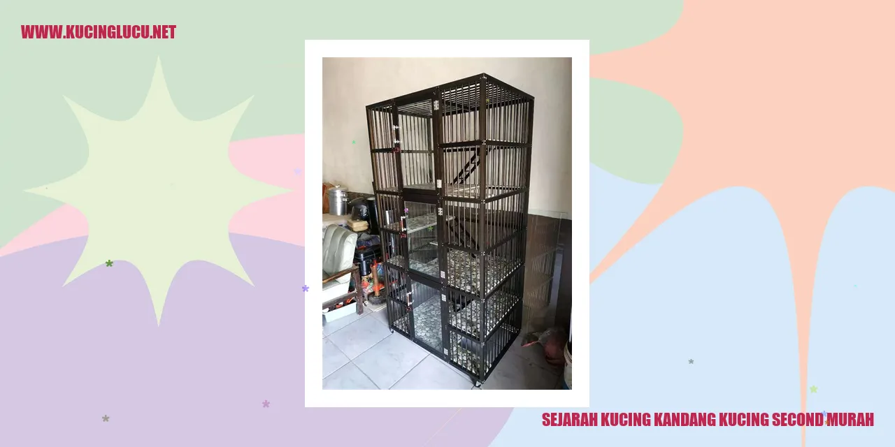 Sejarah Kucing Kandang Kucing Second Murah