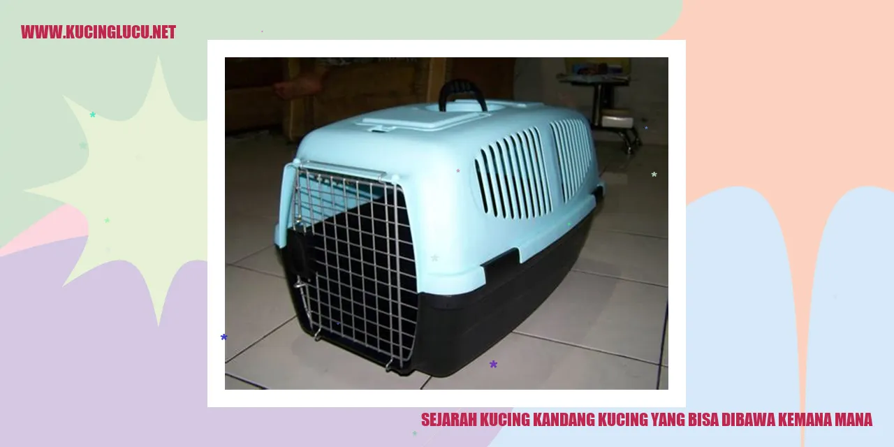Sejarah Kucing Kandang yang Bisa Dibawa Kemana-mana