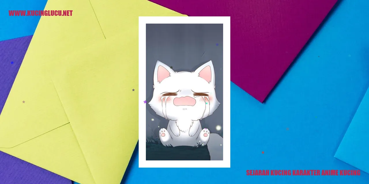 Kucing Karakter Anime Kucing