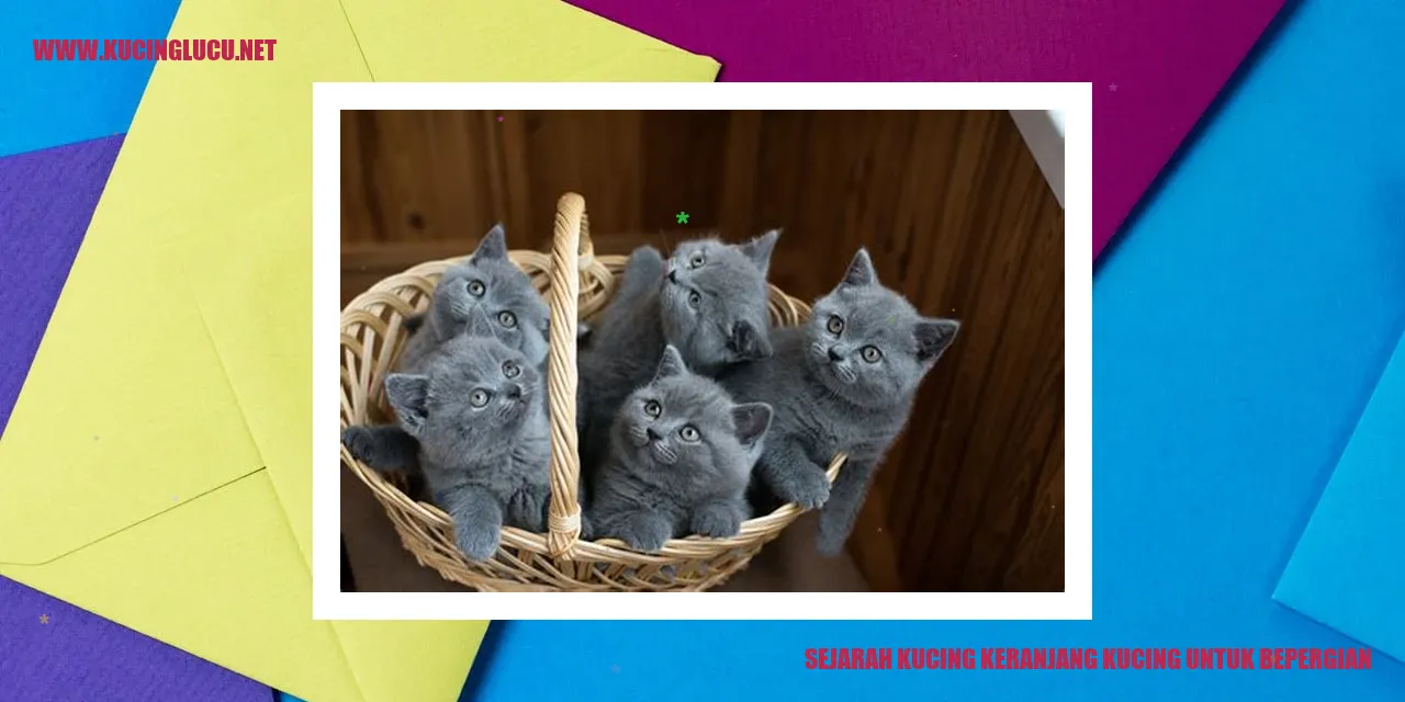 Sejarah Kucing Keranjang Kucing untuk Bepergian