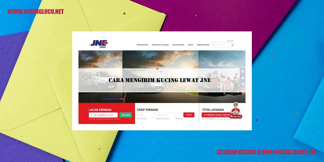 Sejarah Kucing Kirim Kucing lewat JNE