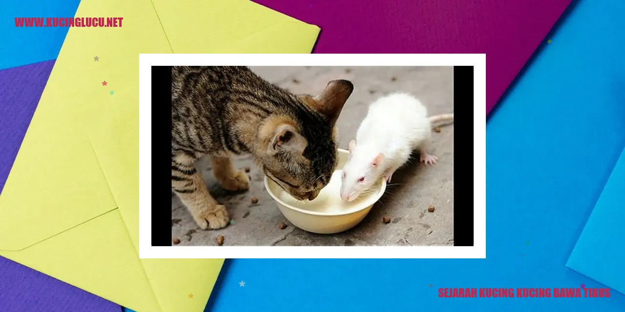 Gambar Kucing yang membawa tikus
