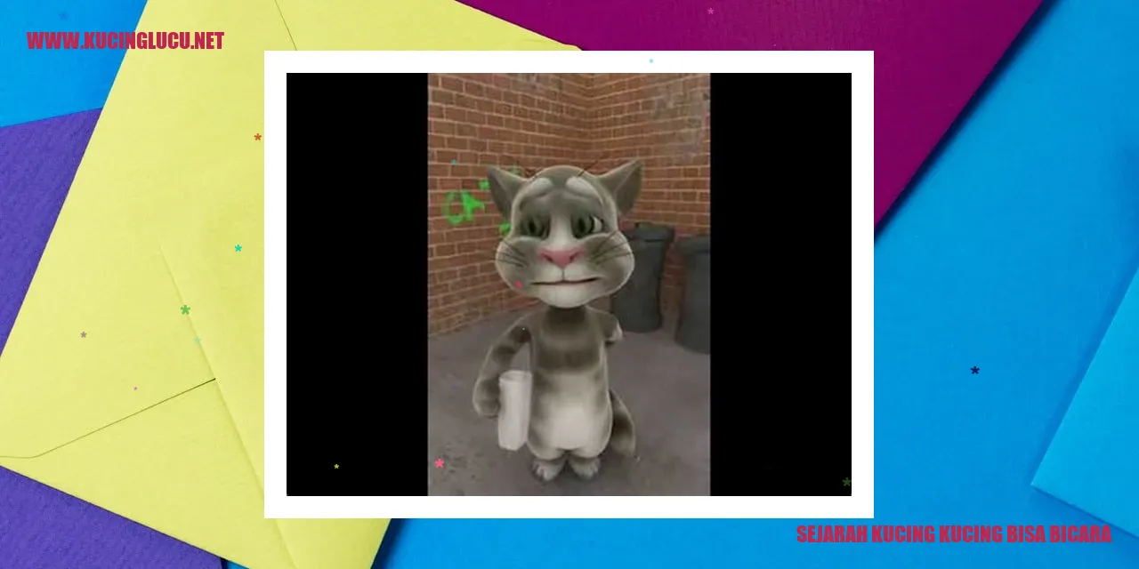 Kisah Latar Belakang Kucing yang Dapat Berbicara