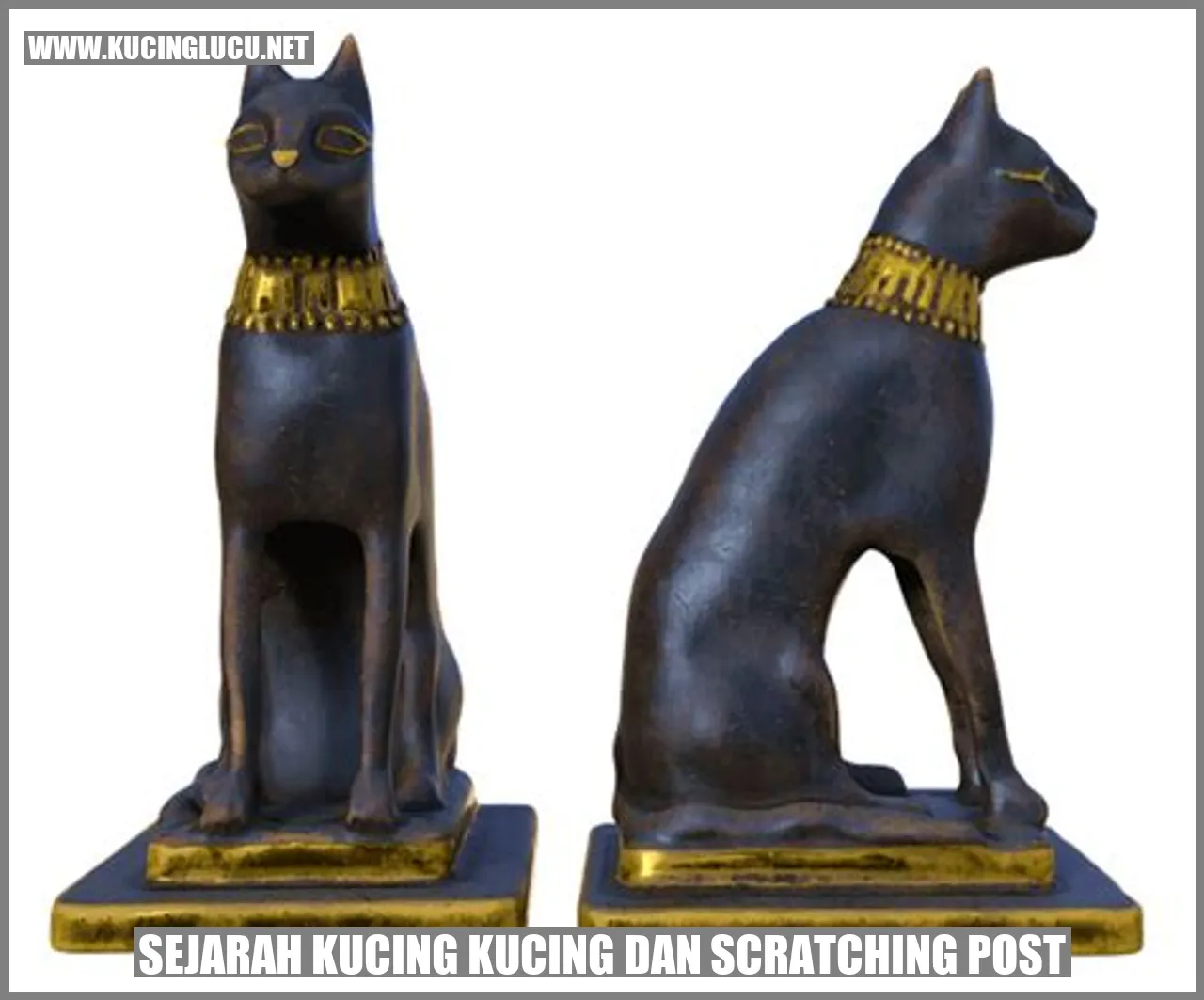 Gambar Kucing dan Scratching Post