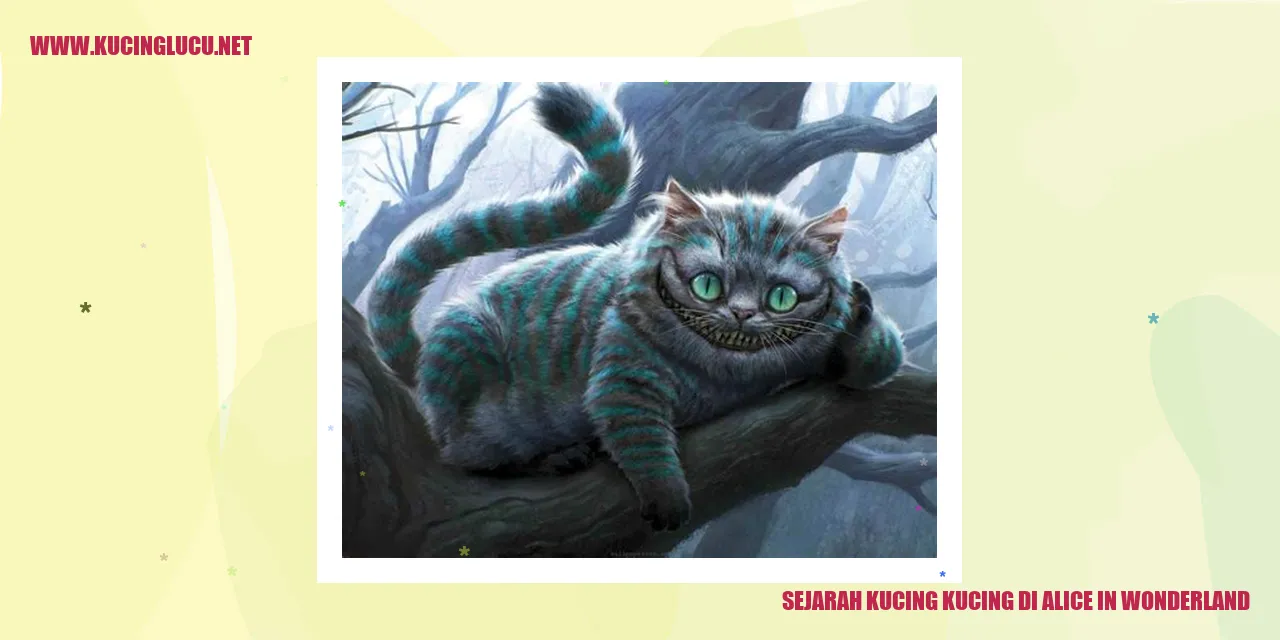 Ilustrasi Kucing dalam Alice in Wonderland