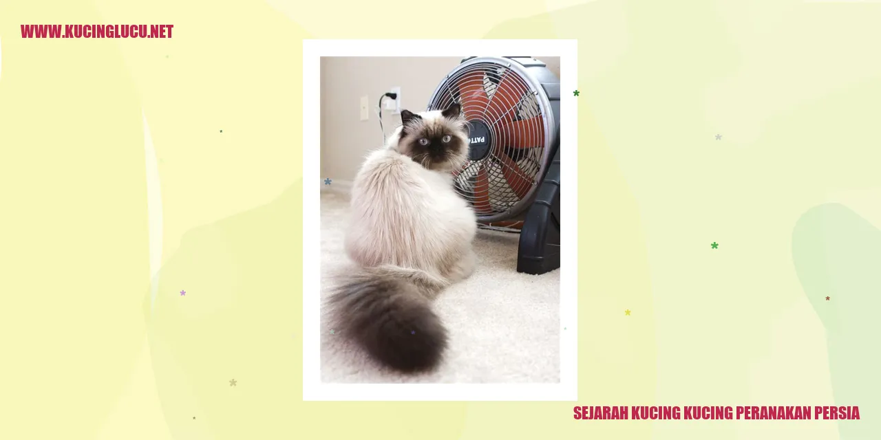 Sejarah Kucing Keturunan Persia