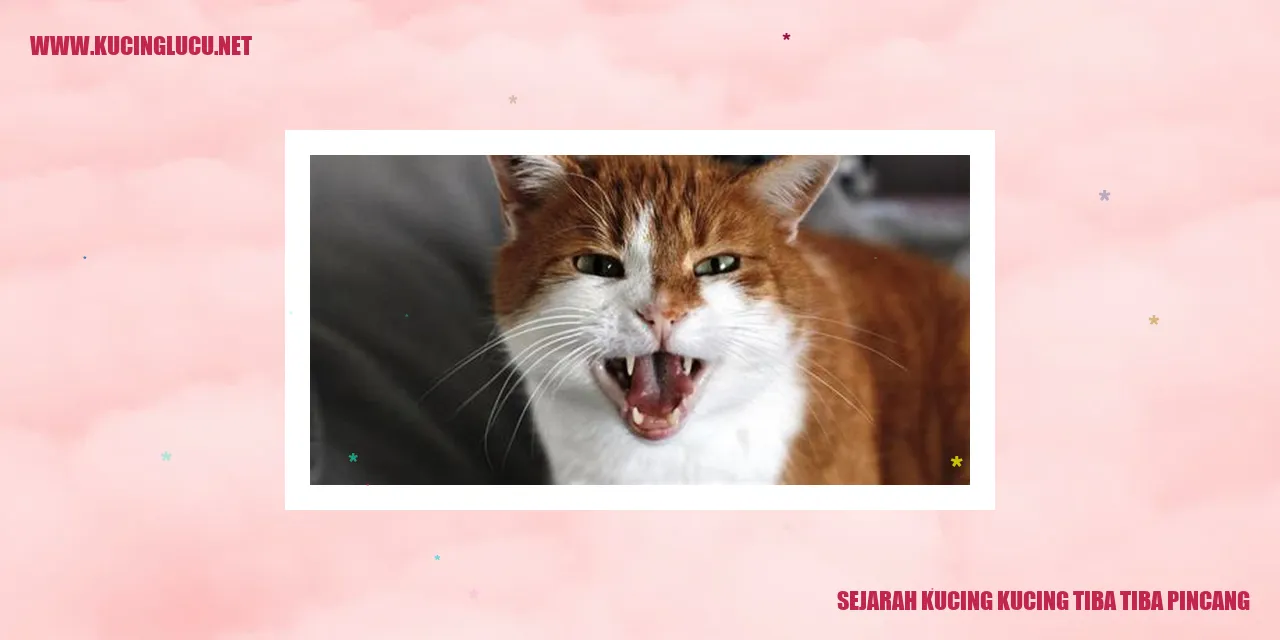 Sejarah Kucing kucing tiba-tiba pincang