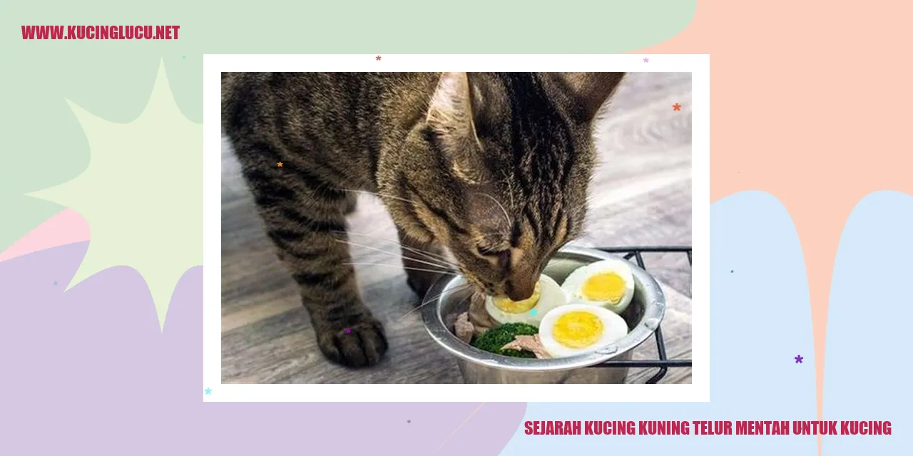 Kucing Kuning Telur Mentah untuk Kucing
