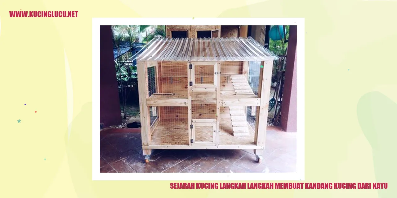 Kandang Kucing Kayu