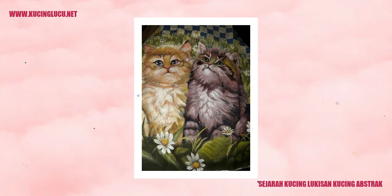 Lukisan Kucing Abstrak