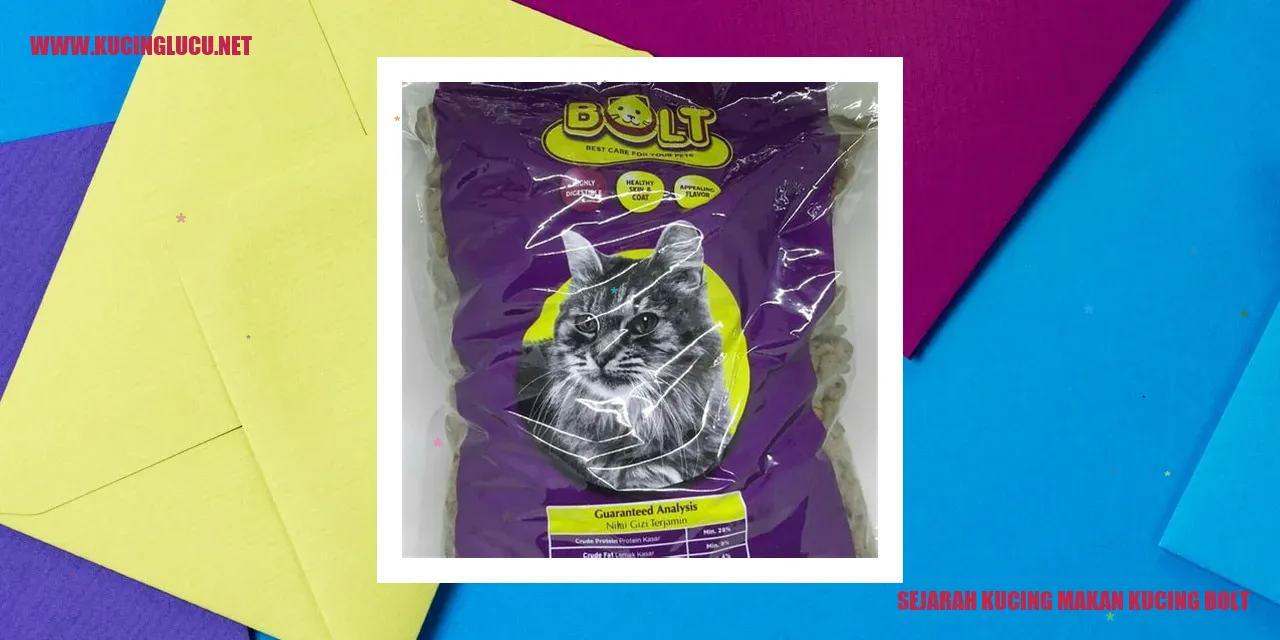 Sejarah Kucing makan kucing bolt
