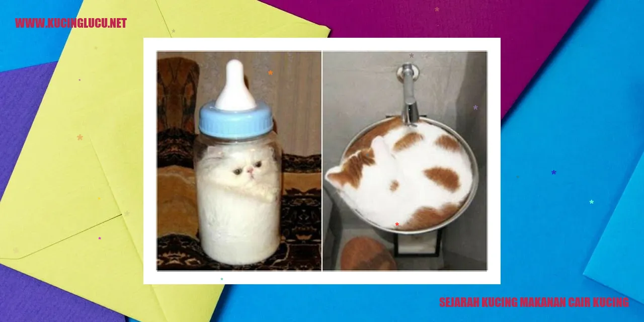 Sejarah Kucing Makanan Cair Kucing