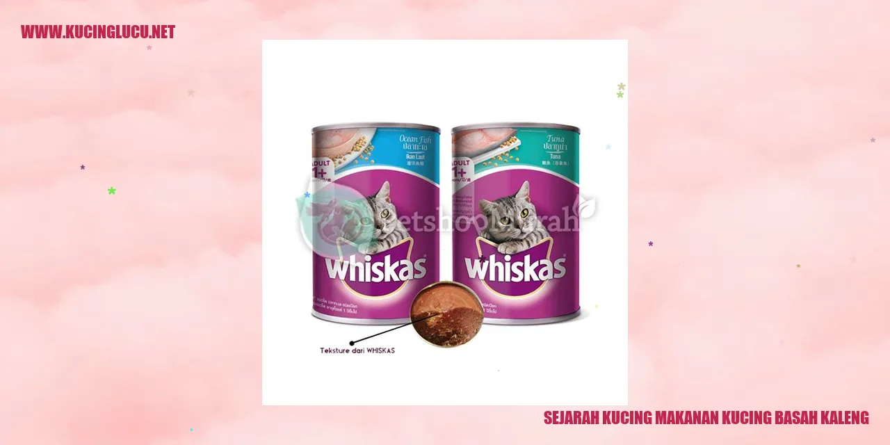 Sejarah Makanan Kucing Basah Kaleng