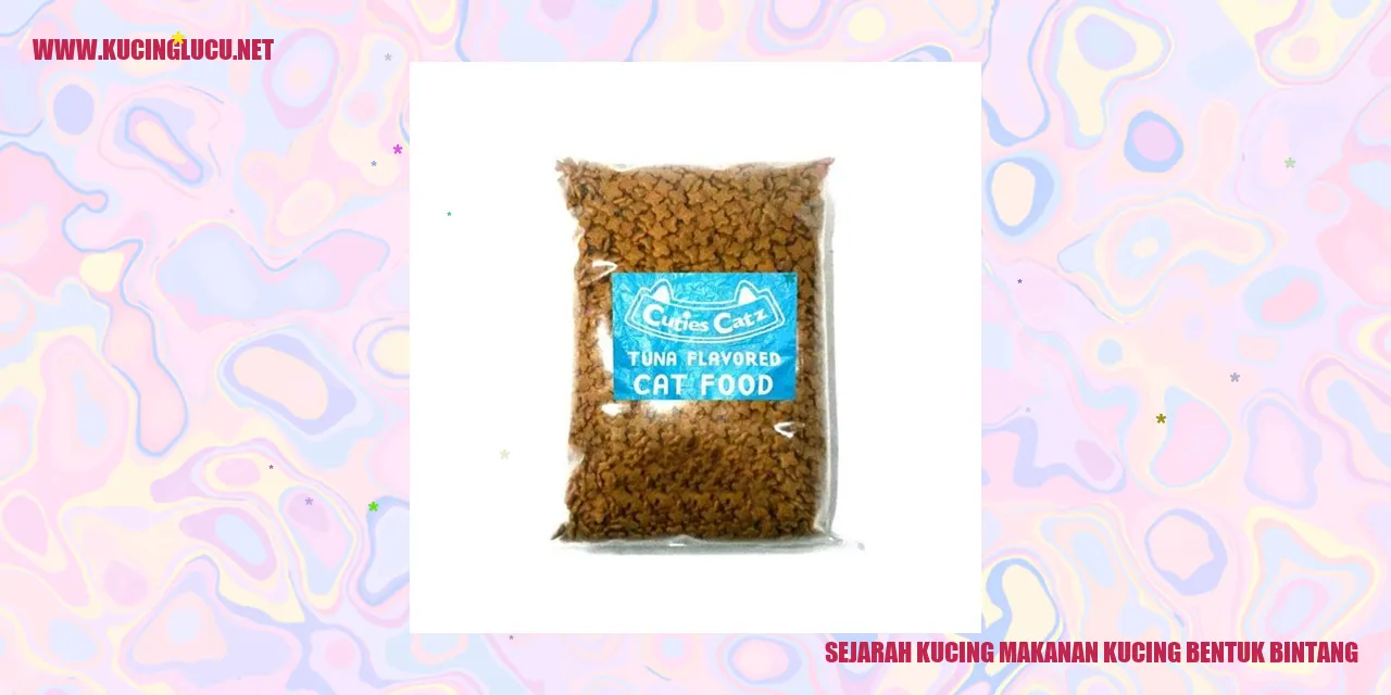 Gambar makanan kucing bentuk bintang
