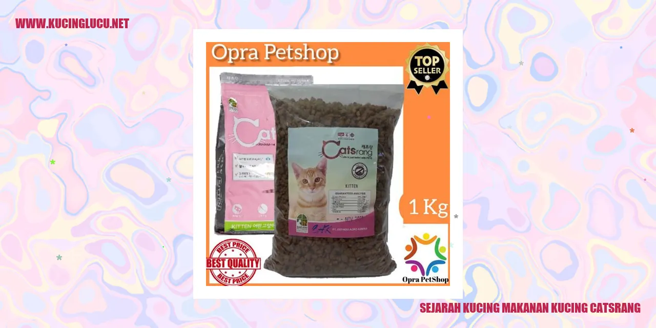 Sejarah Kucing makanan kucing catsrang