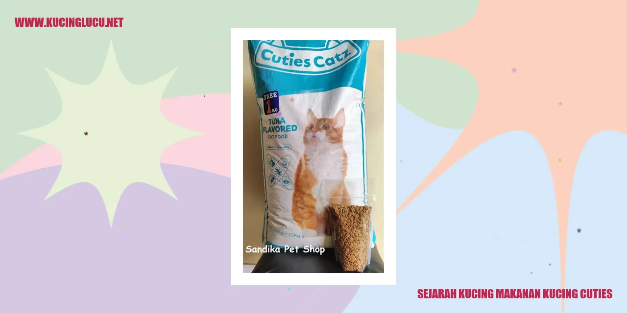 Sejarah Kucing makanan kucing cuties