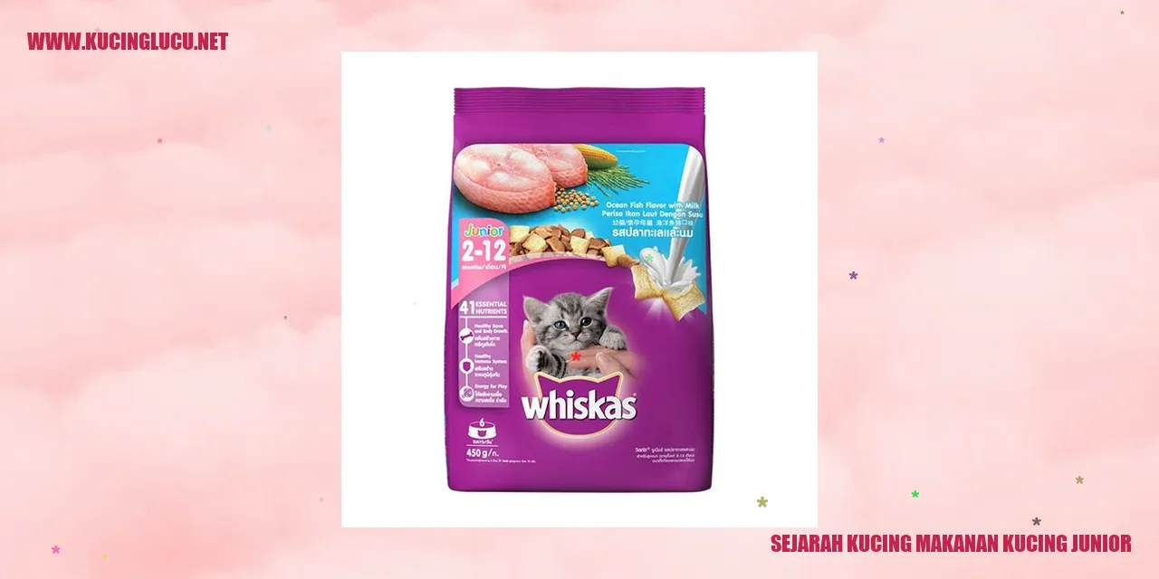 Sejarah Kucing Makanan Kucing Junior