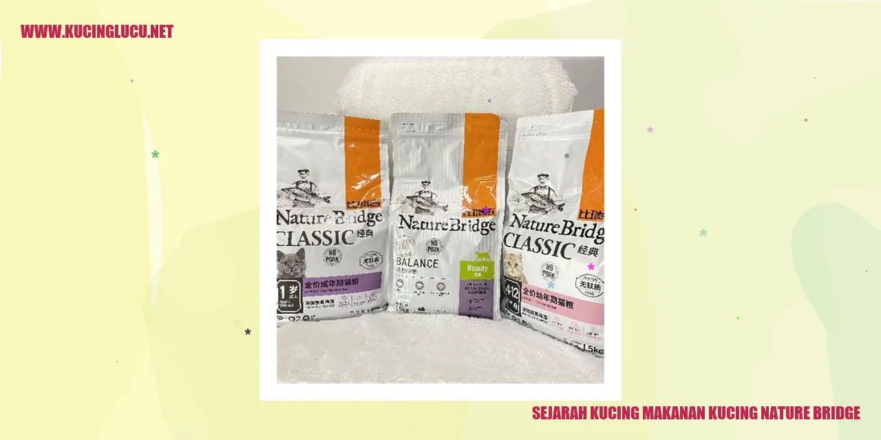 Sejarah Kucing Makanan Kucing Nature Bridge