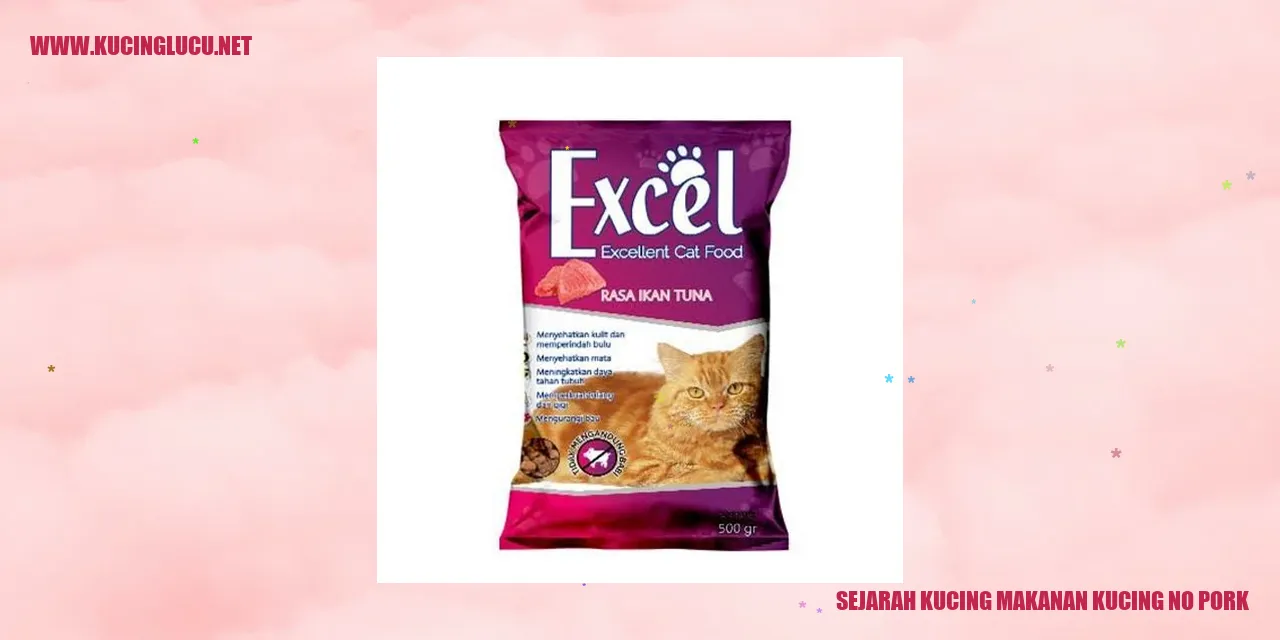 Sejarah Kucing Makanan Kucing Tanpa Daging Babi
