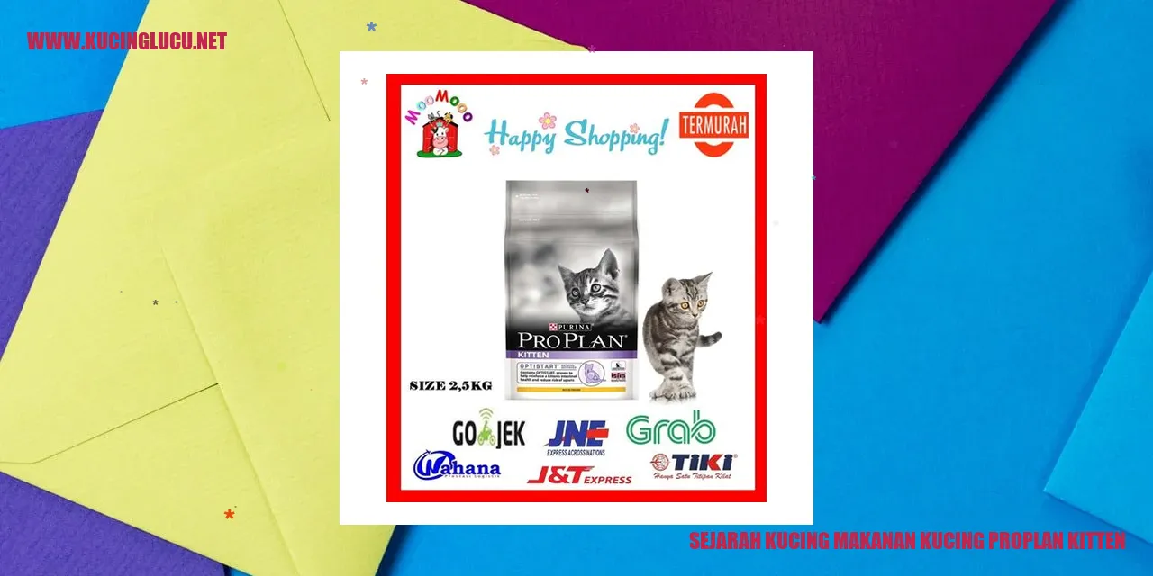 Kucing dan makanan kucing Proplan Kitten