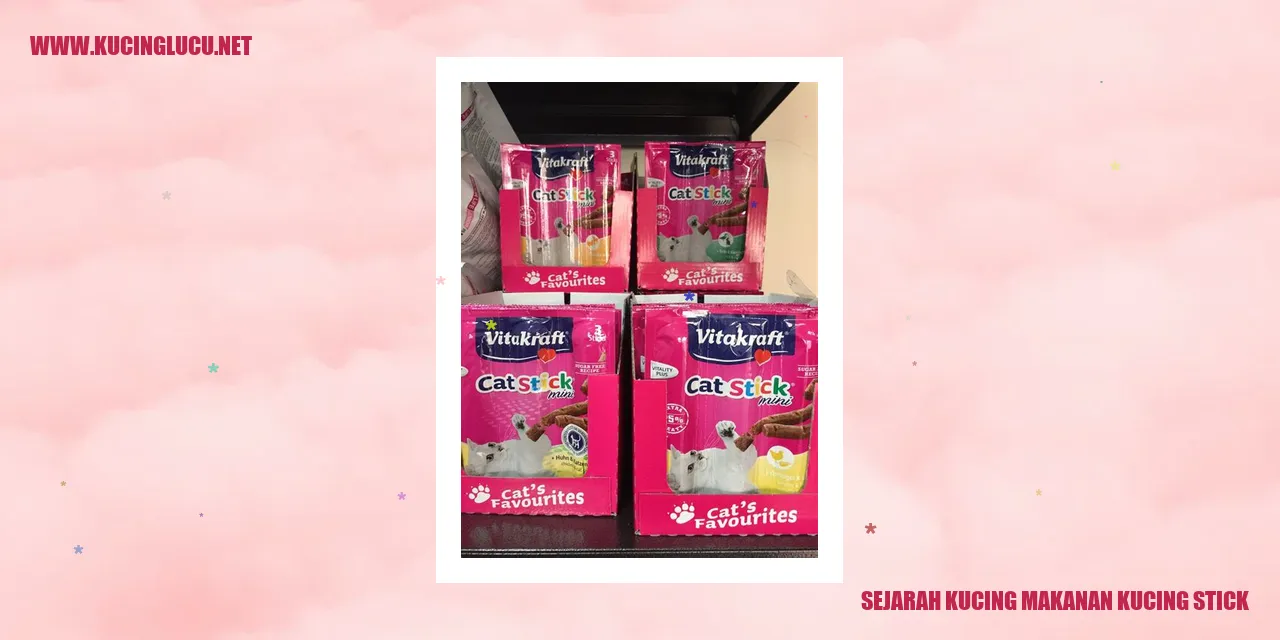 Sejarah Kucing Makanan Kucing Stick